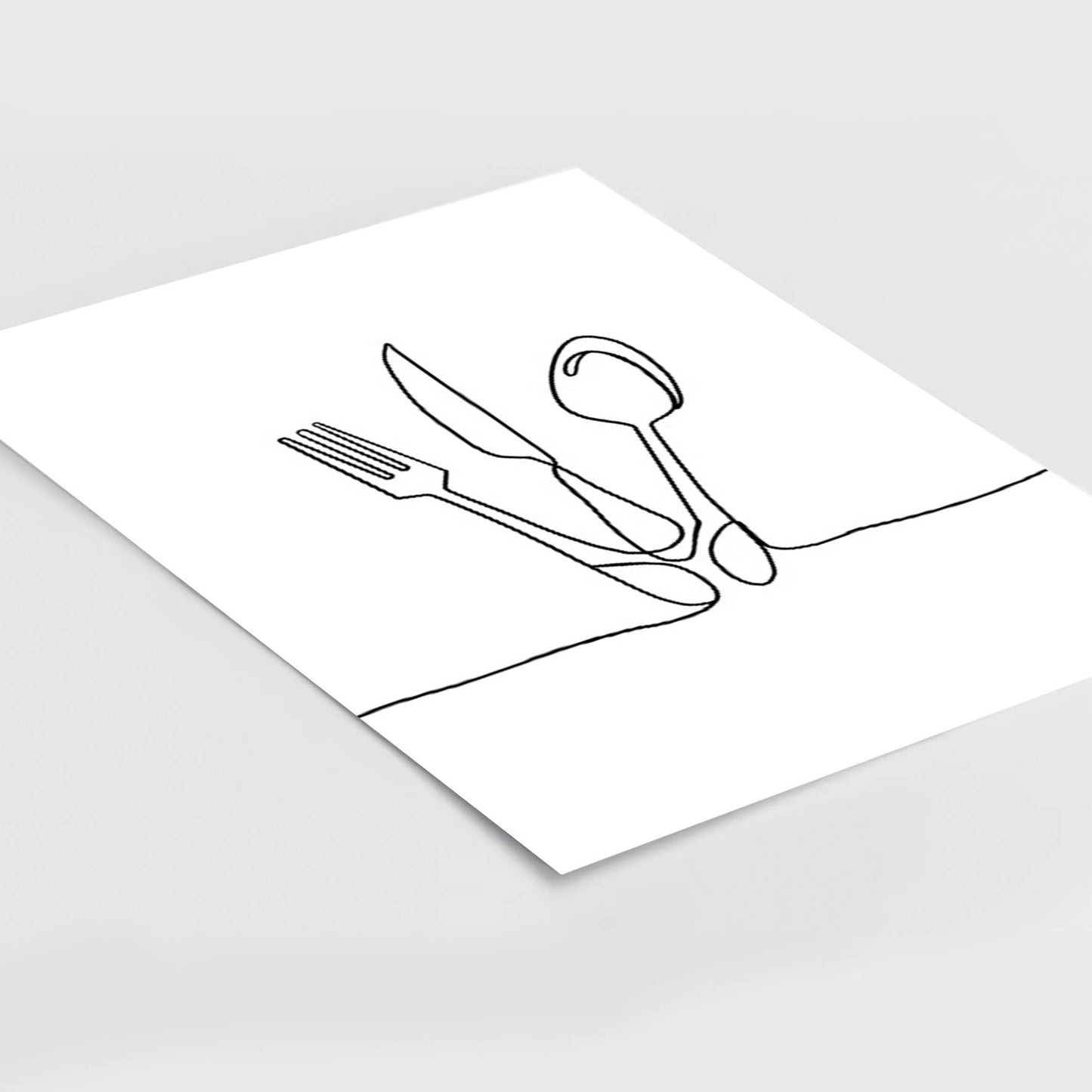 Line art, cubiertos 392