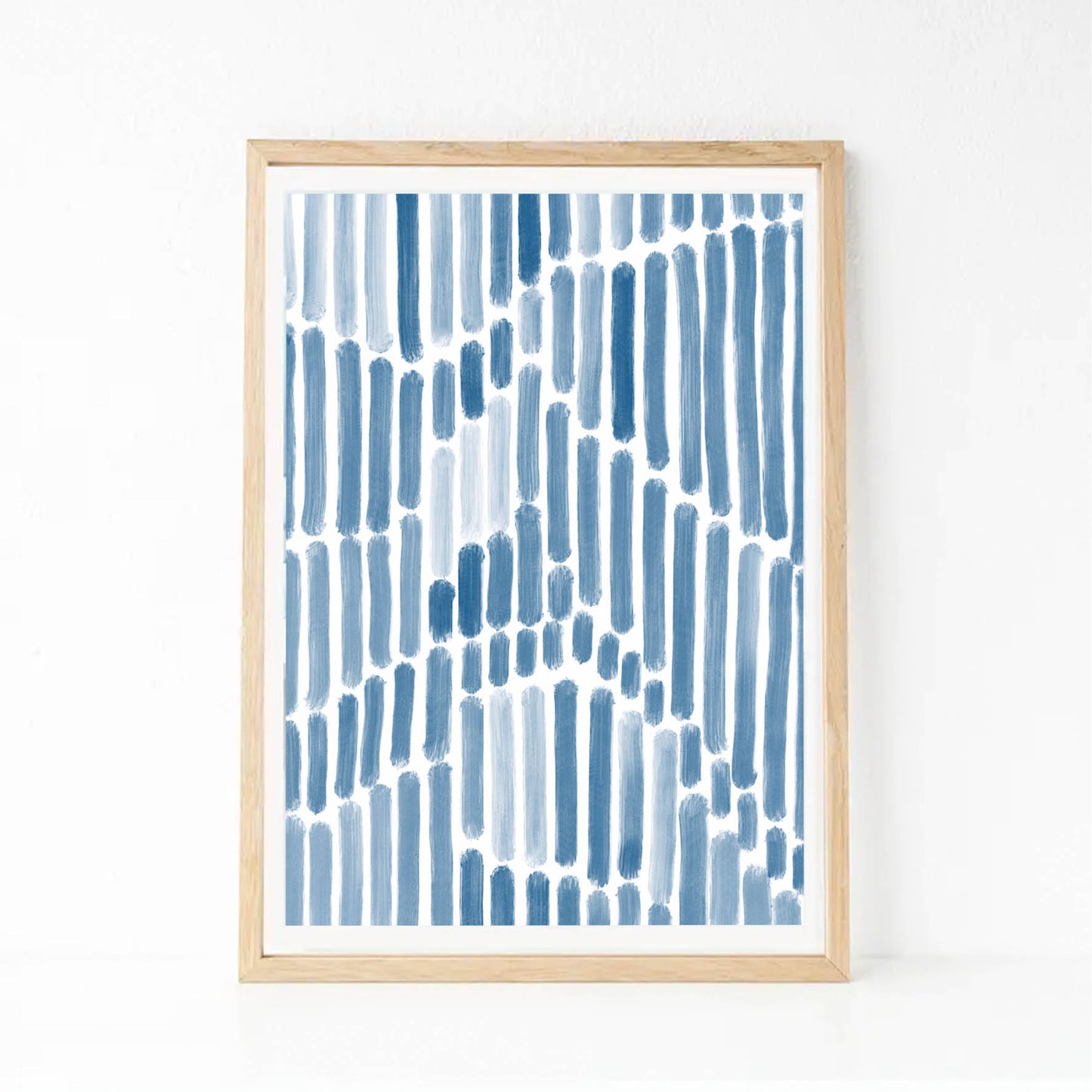 Pintura abstracta acuarela azul 47