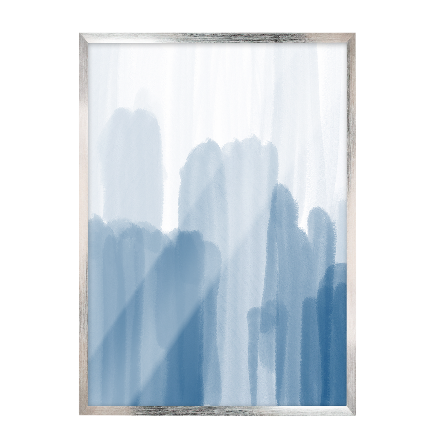 Pintura abstracta acuarela azul 48