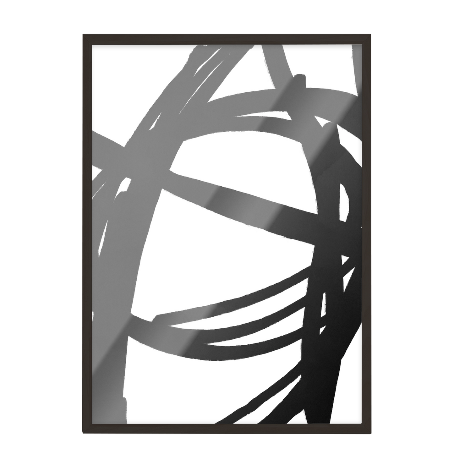 Conjunto de grabados modernos en blanco y negro formas abstractas 49