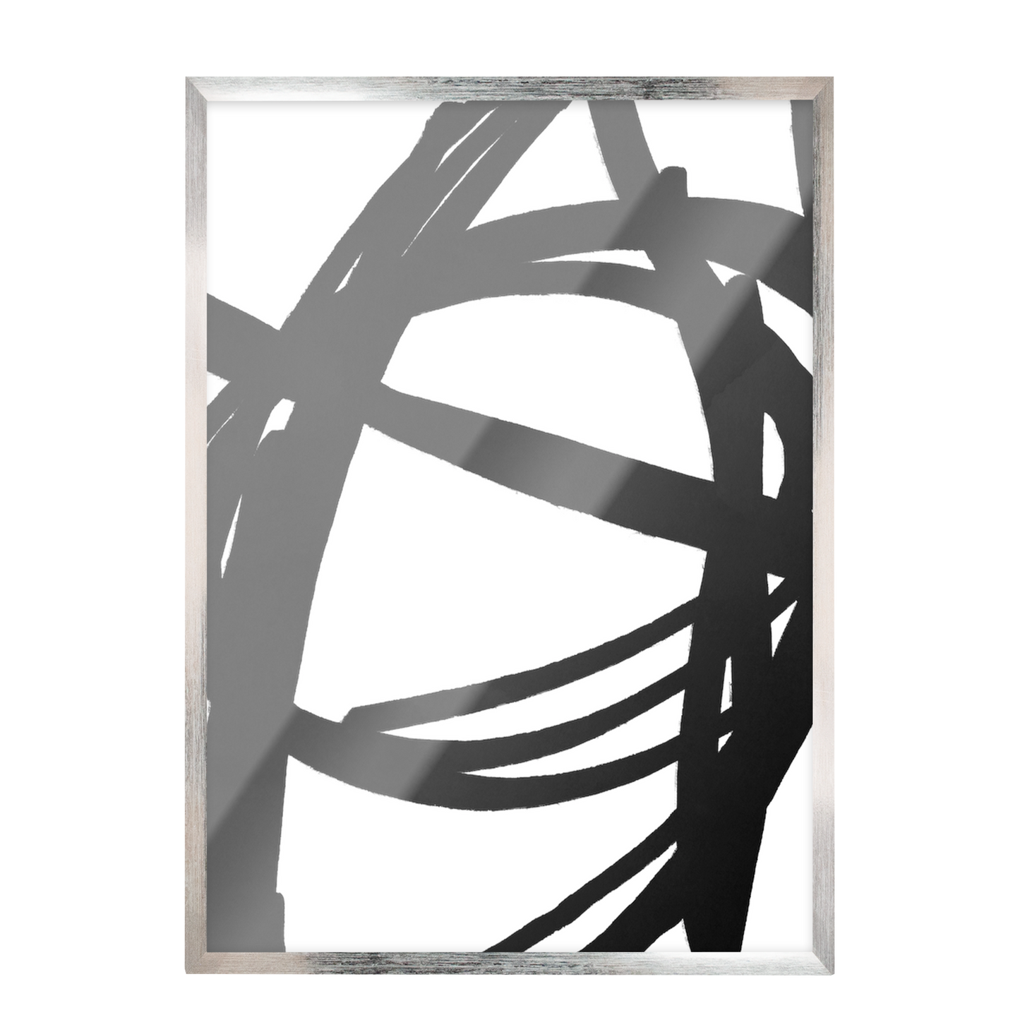 Conjunto de grabados modernos en blanco y negro formas abstractas 49