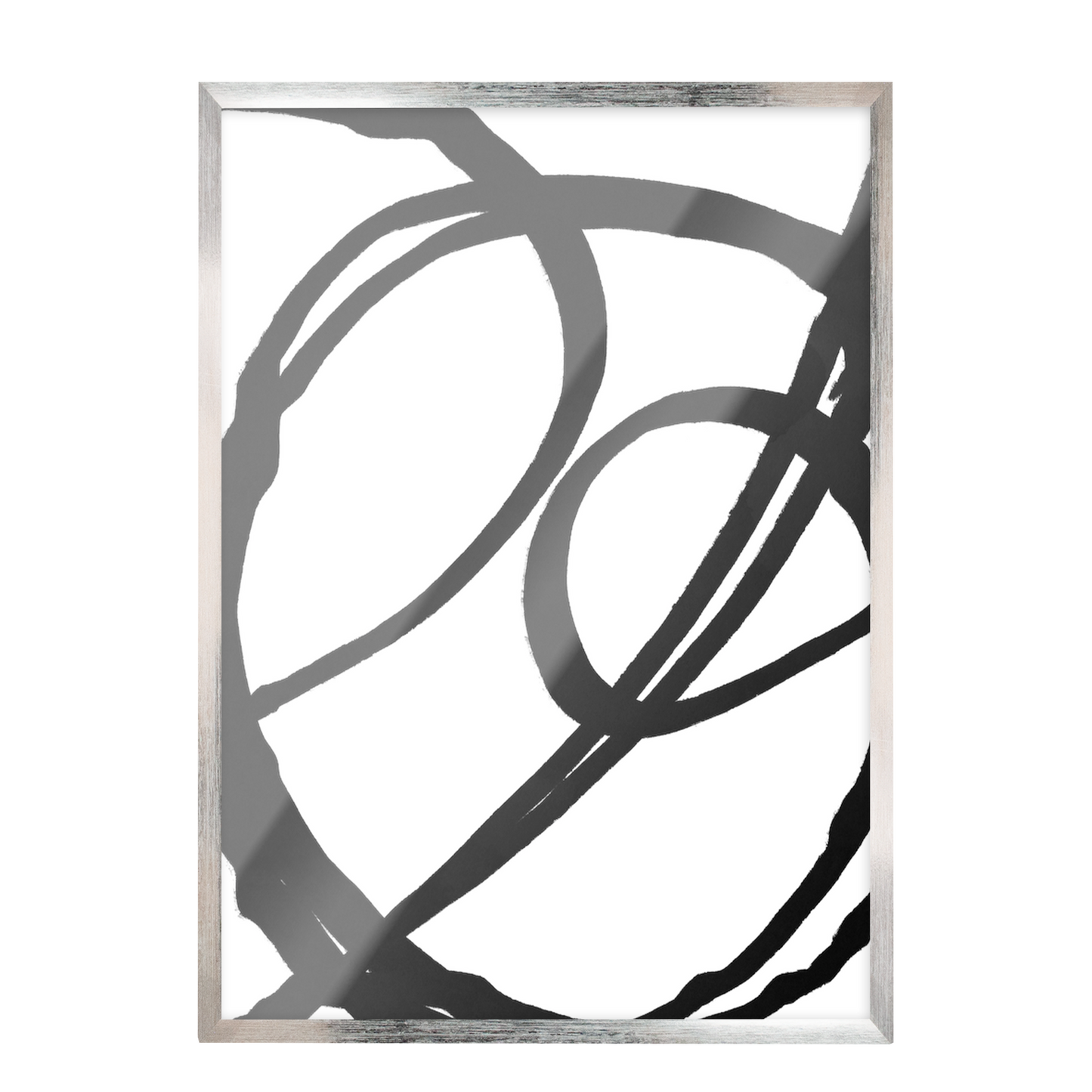 Conjunto de grabados modernos en blanco y negro formas abstractas 50