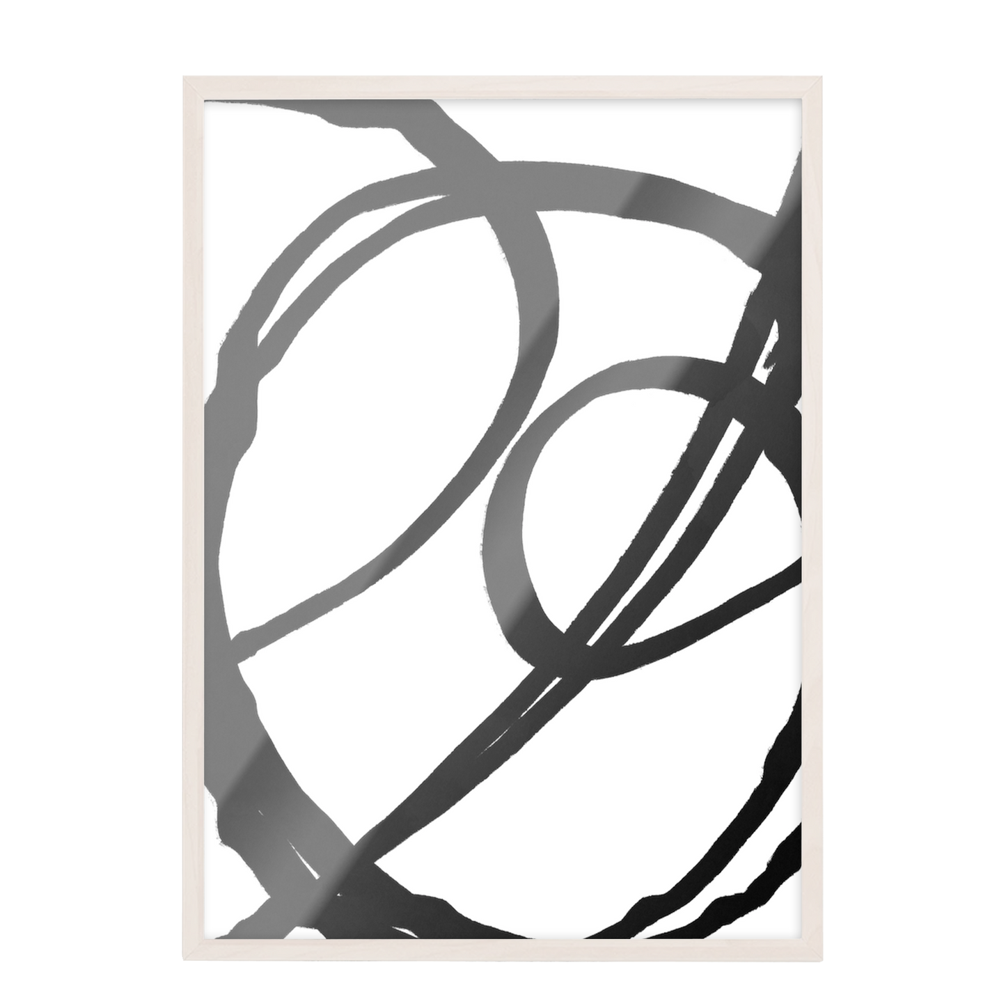 Conjunto de grabados modernos en blanco y negro formas abstractas 50