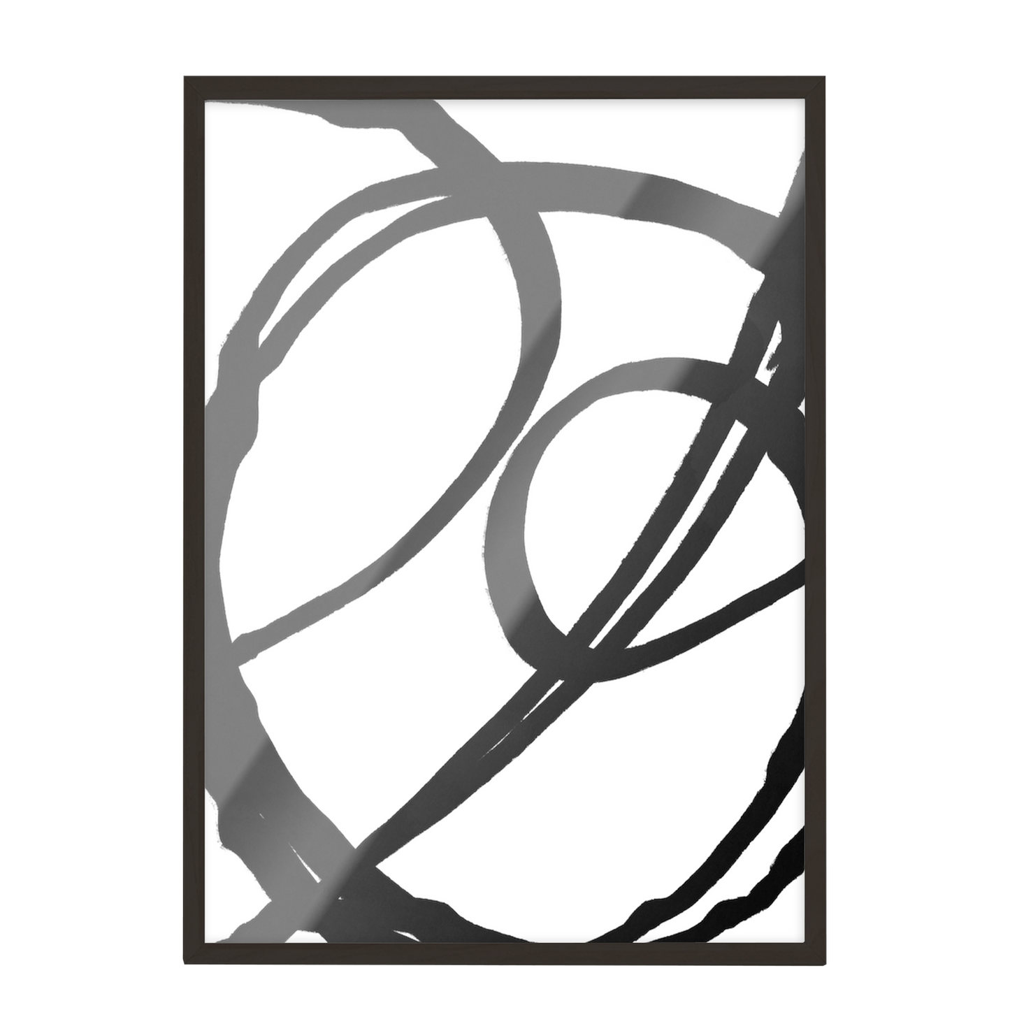 Conjunto de grabados modernos en blanco y negro formas abstractas 50