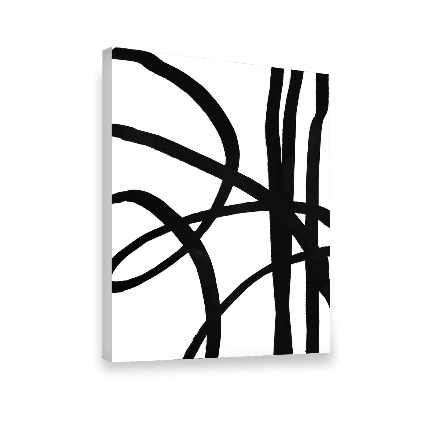 Conjunto de grabados modernos en blanco y negro formas abstractas 52
