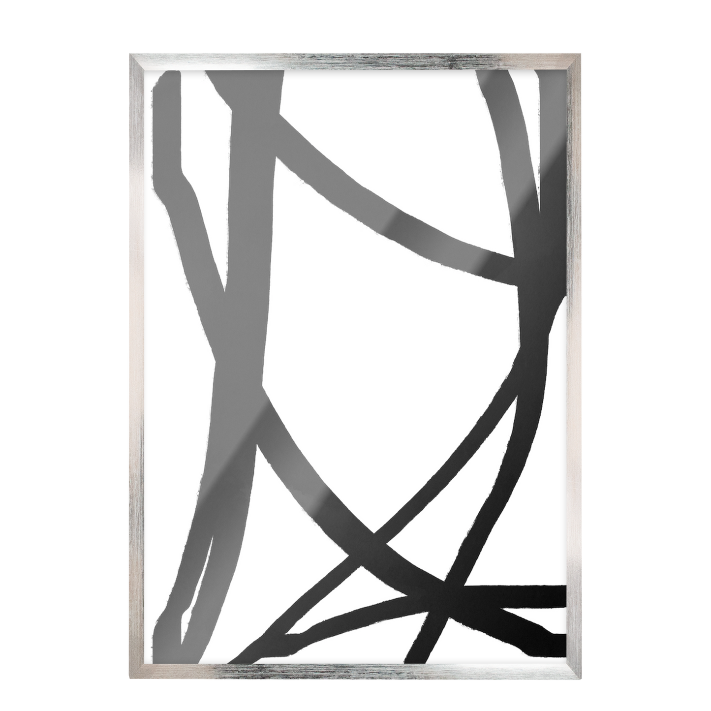 Conjunto de grabados modernos en blanco y negro formas abstractas 53
