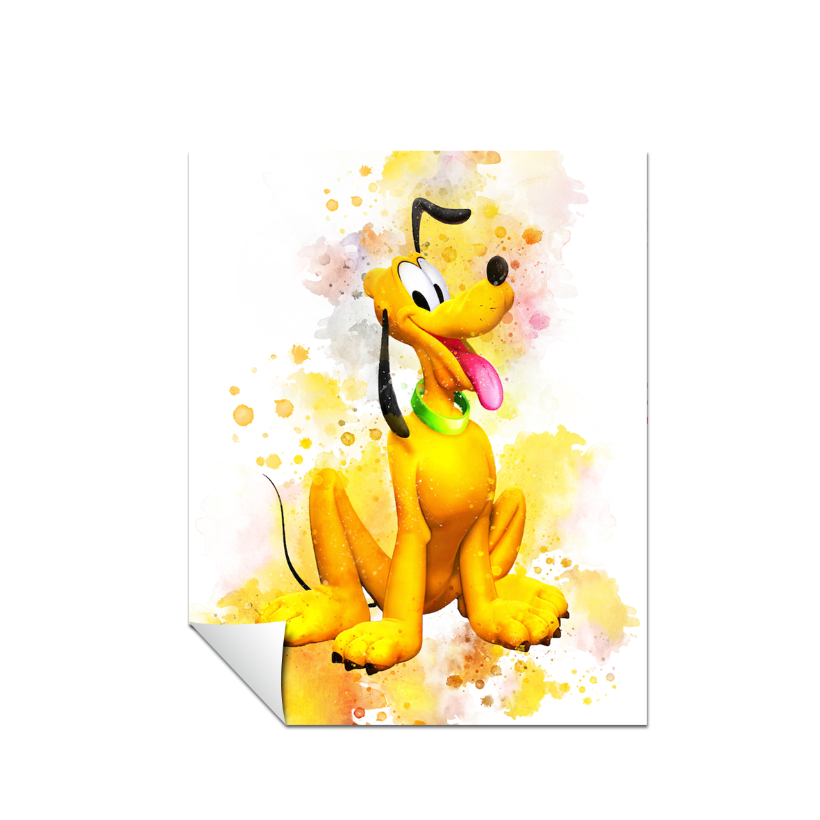 DISNEY Pluto Acuarelas Mickey Mouse 70