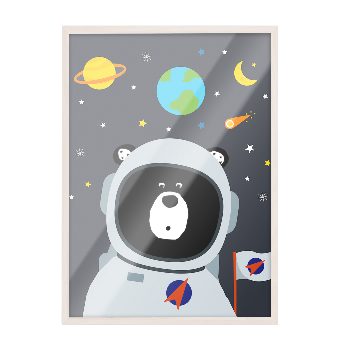 Pintura niños Oso Espacio 78