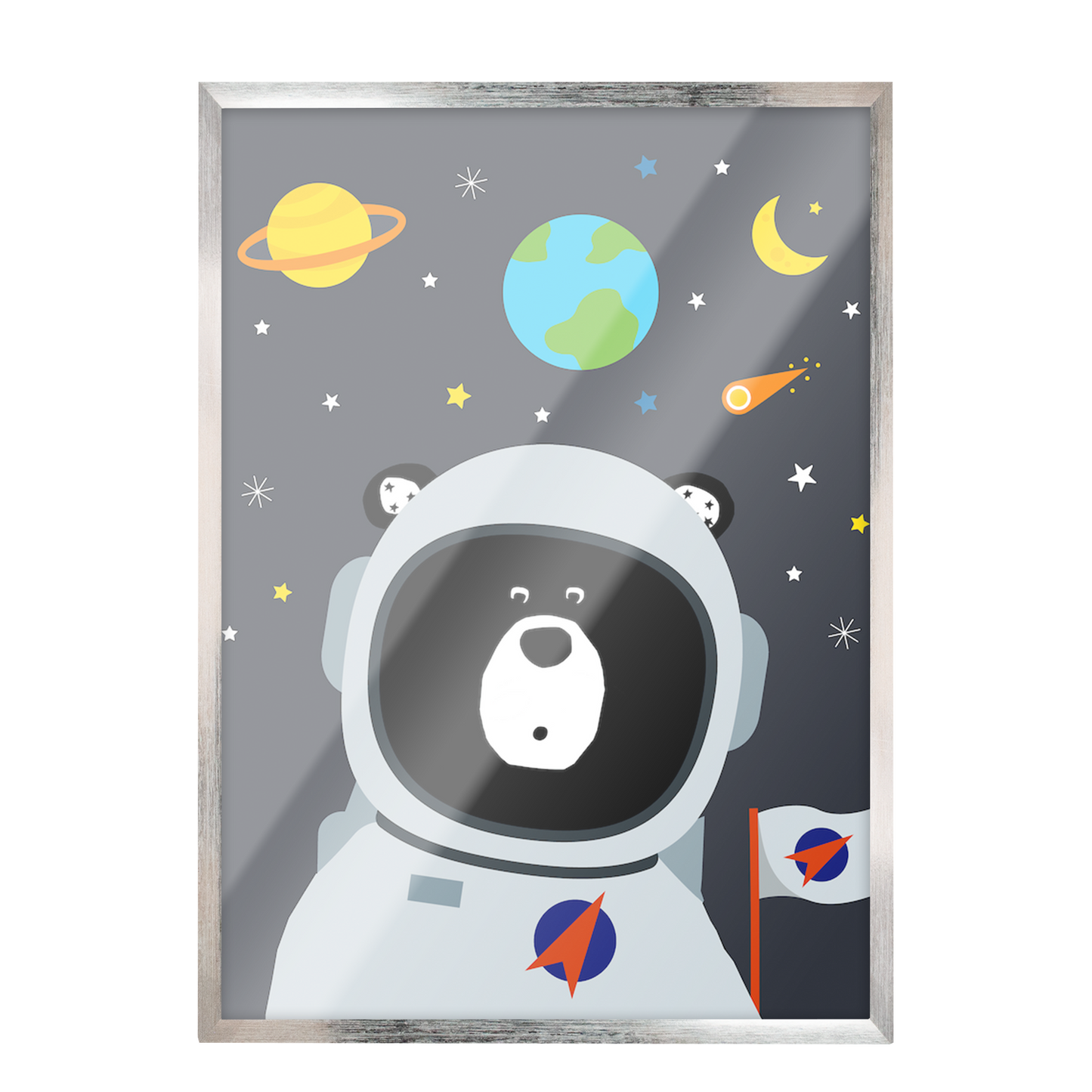 Pintura niños Oso Espacio 78
