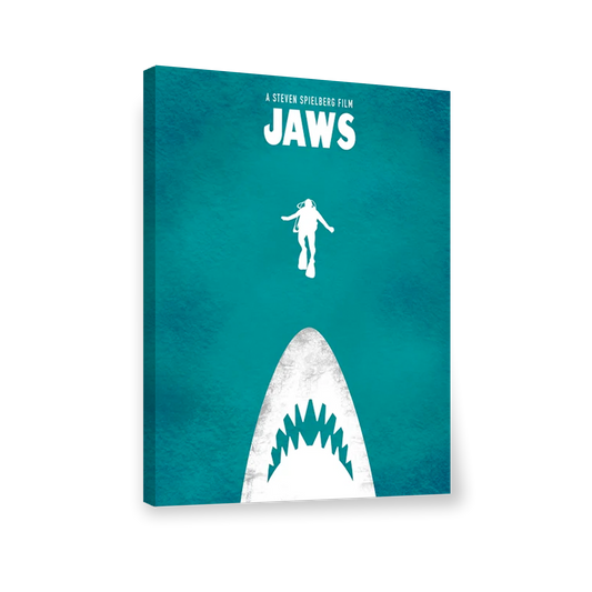 JAWS. El tiburón. Steven Spielberg Cartel de película minimalista. 82