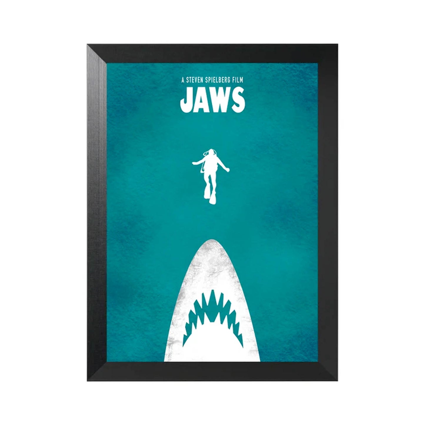 JAWS. El tiburón. Steven Spielberg Cartel de película minimalista. 82