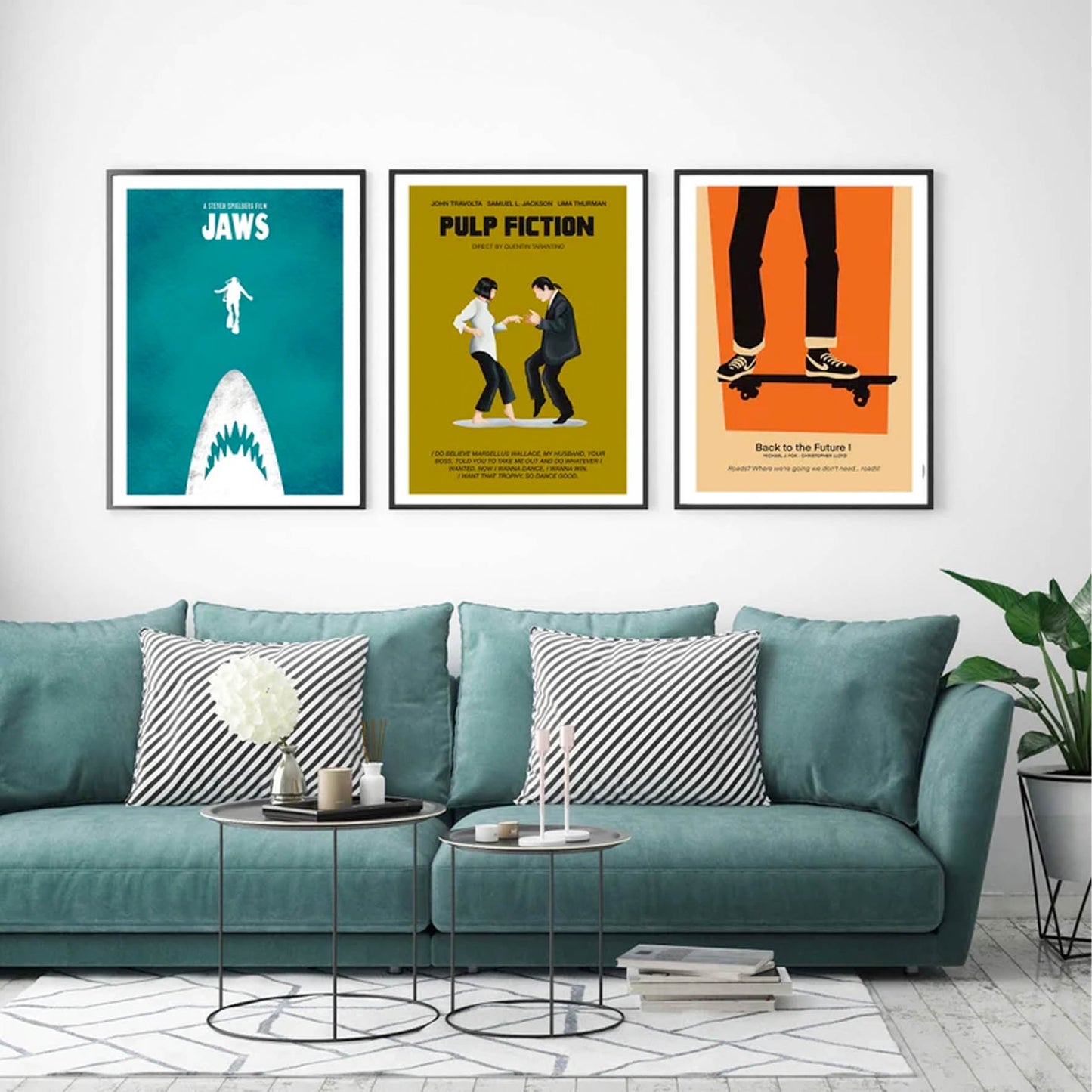 JAWS. El tiburón. Steven Spielberg Cartel de película minimalista. 82