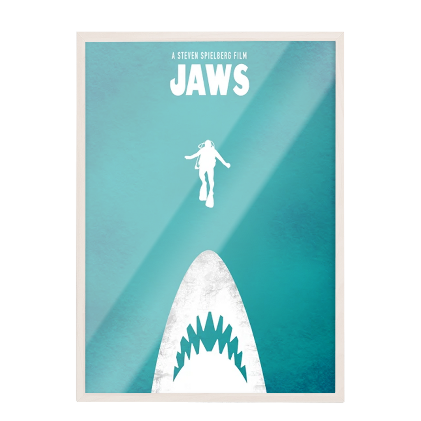 JAWS. El tiburón. Steven Spielberg Cartel de película minimalista. 82