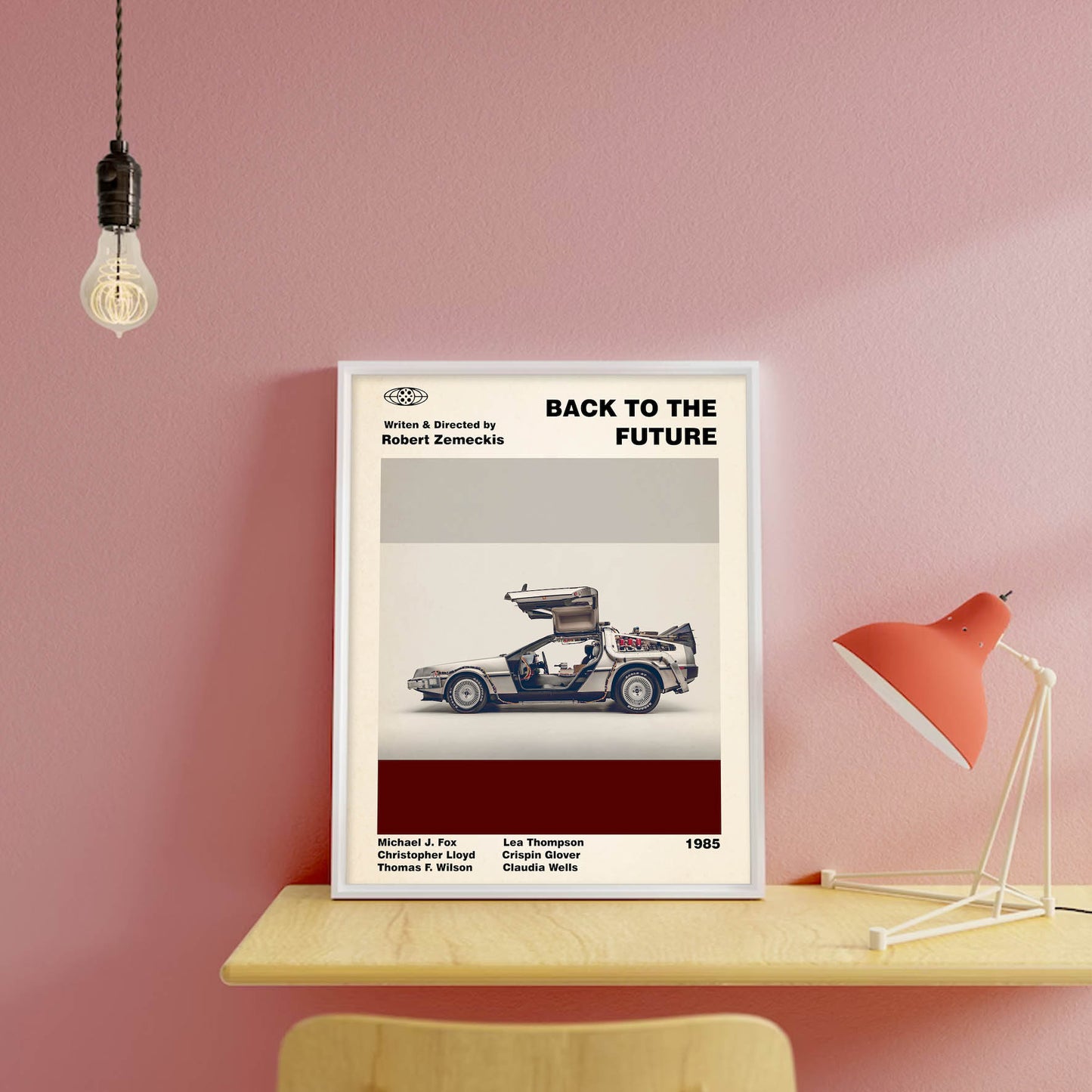 REGRESO AL FUTURO - Cartel de película - Cartel moderno de mediados de siglo 85
