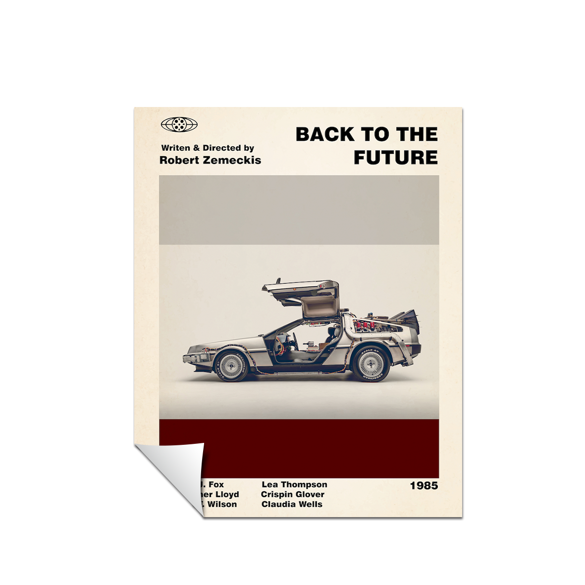 REGRESO AL FUTURO - Cartel de película - Cartel moderno de mediados de siglo 85