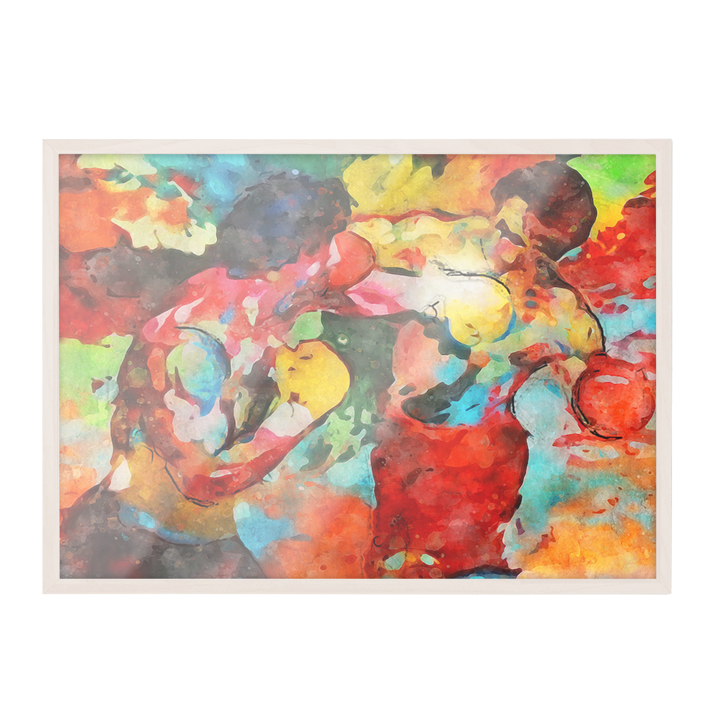 Acuarela Rocky Balboa, película de culto de los años 70- 89