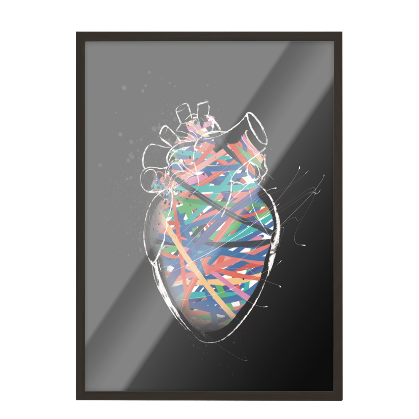 Corazon colores ilustración 97