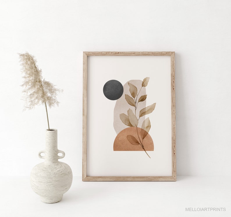 Minimalista abstracta, boho beige 14