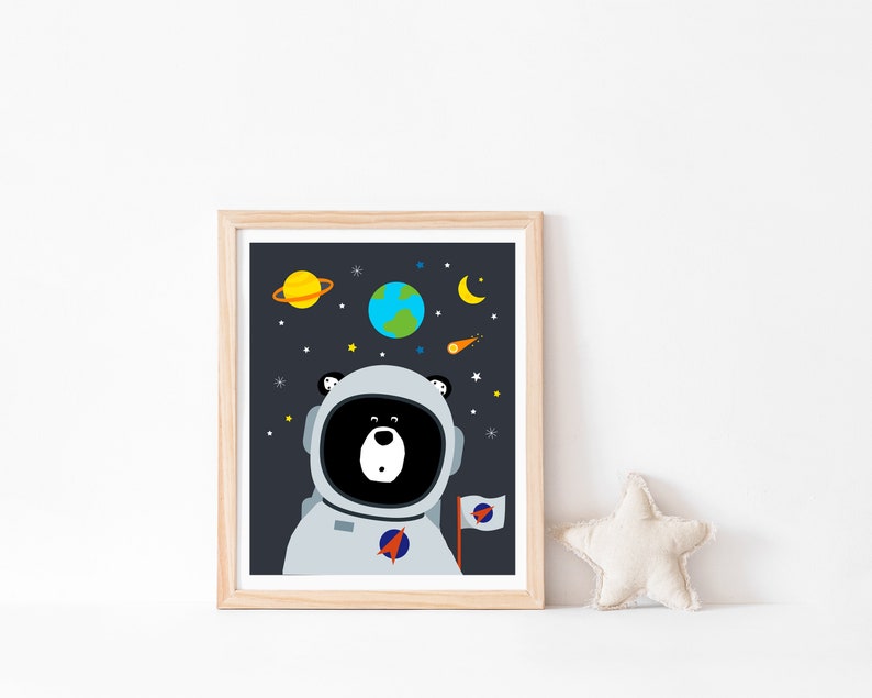 Pintura niños Oso Espacio 78