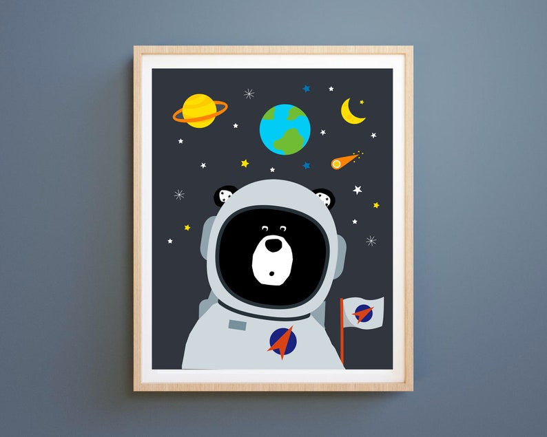 Pintura niños Oso Espacio 78