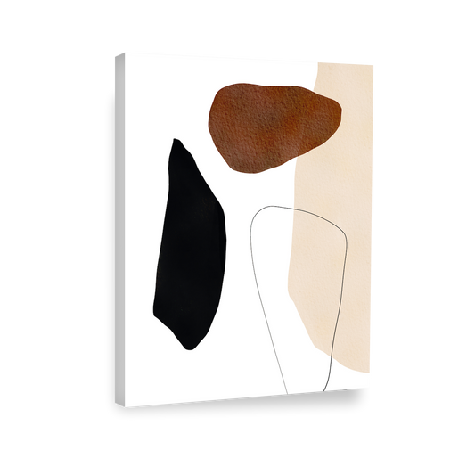 Minimalista abstracta, boho beige 12