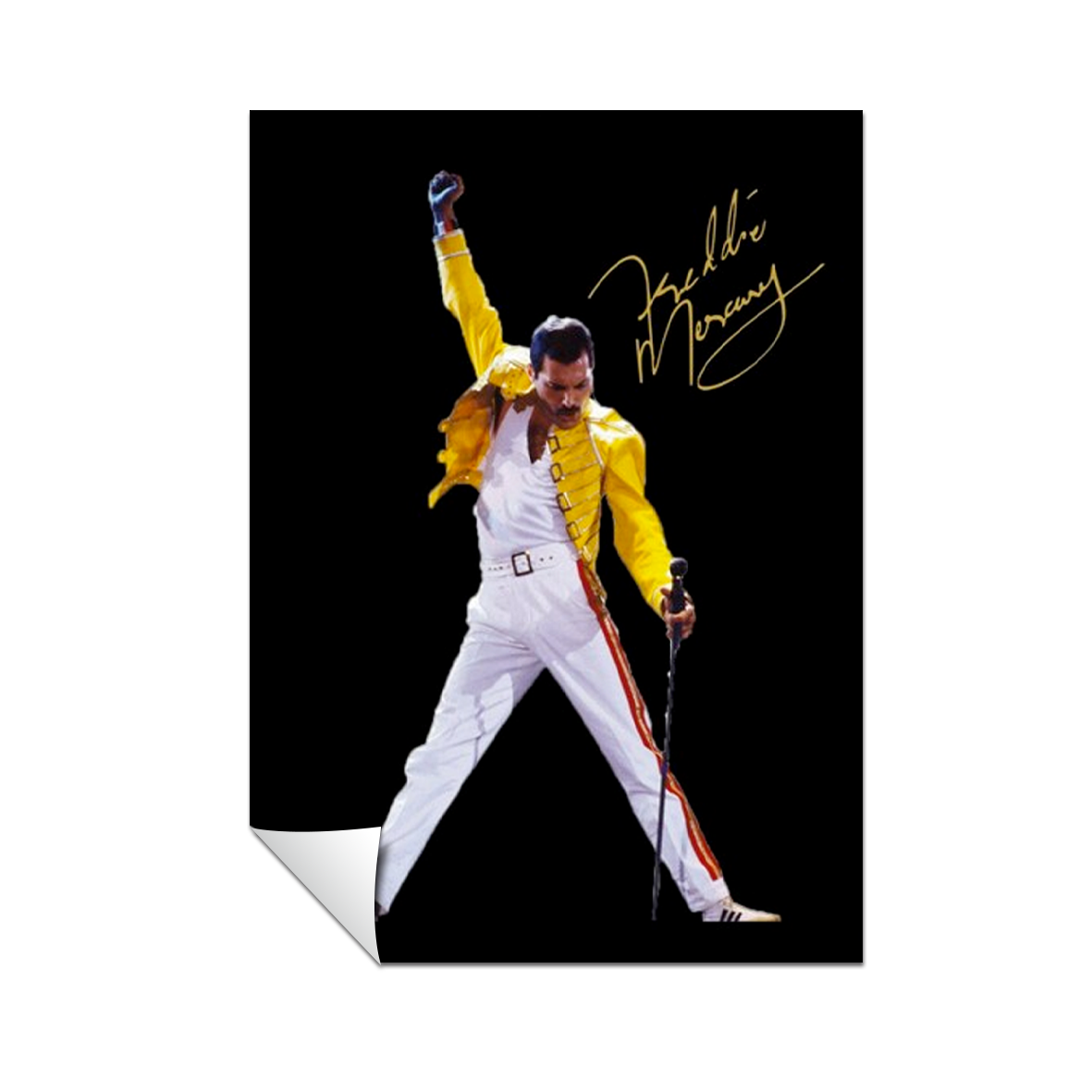 Freddie Mercury póster con firma 126