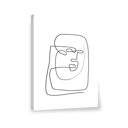 Abstracto Line Art rostro 13