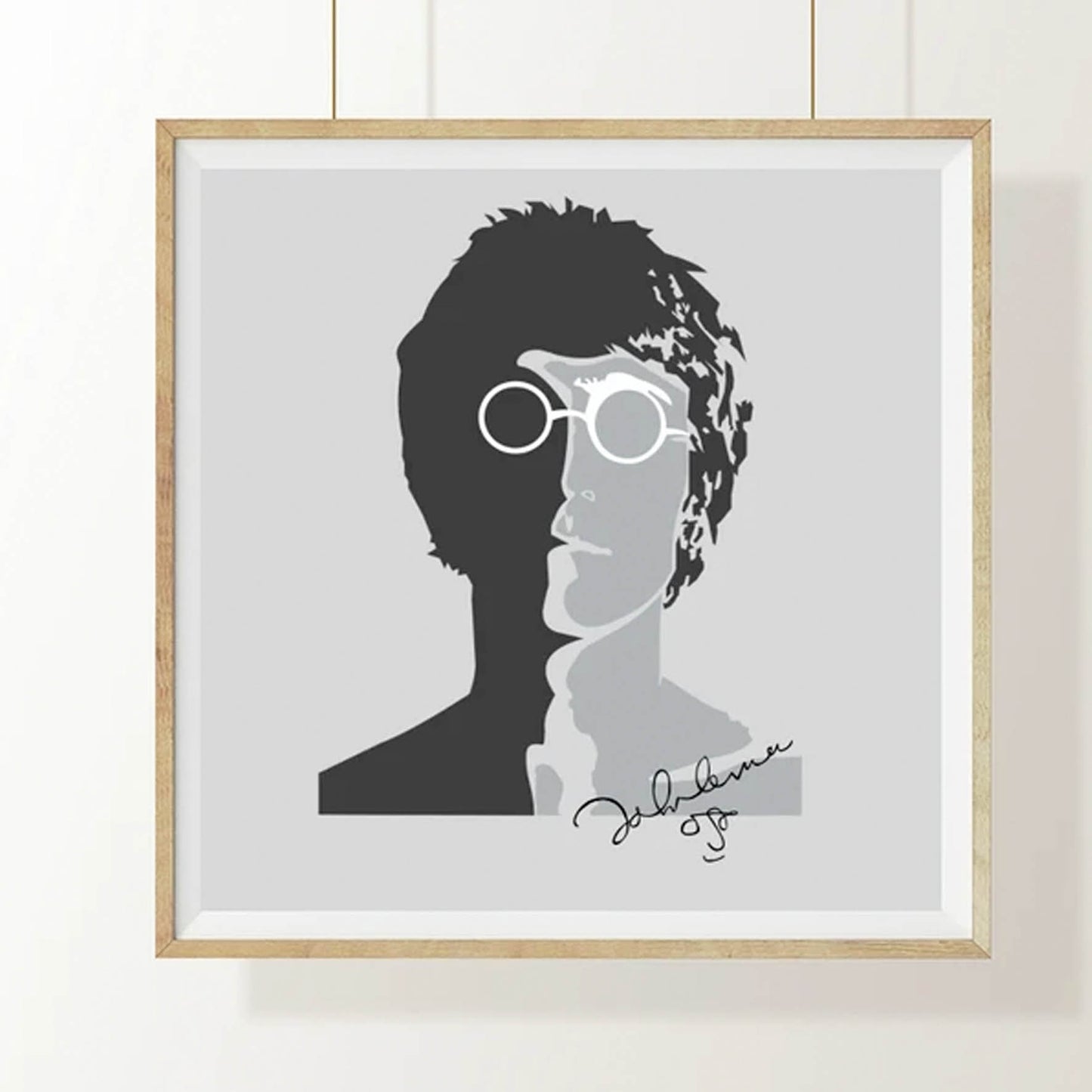 John Lennon silueta, firma 132