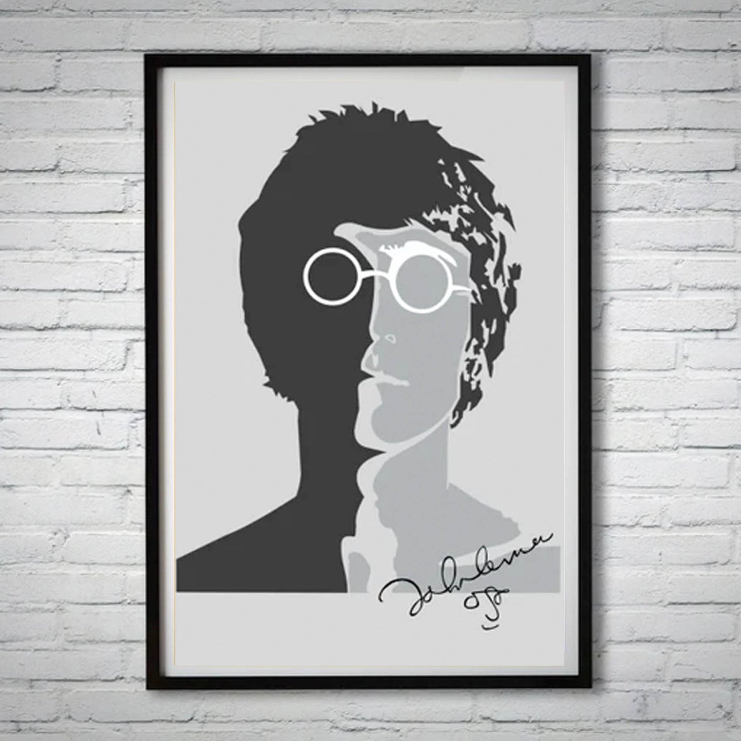 John Lennon silueta, firma 132