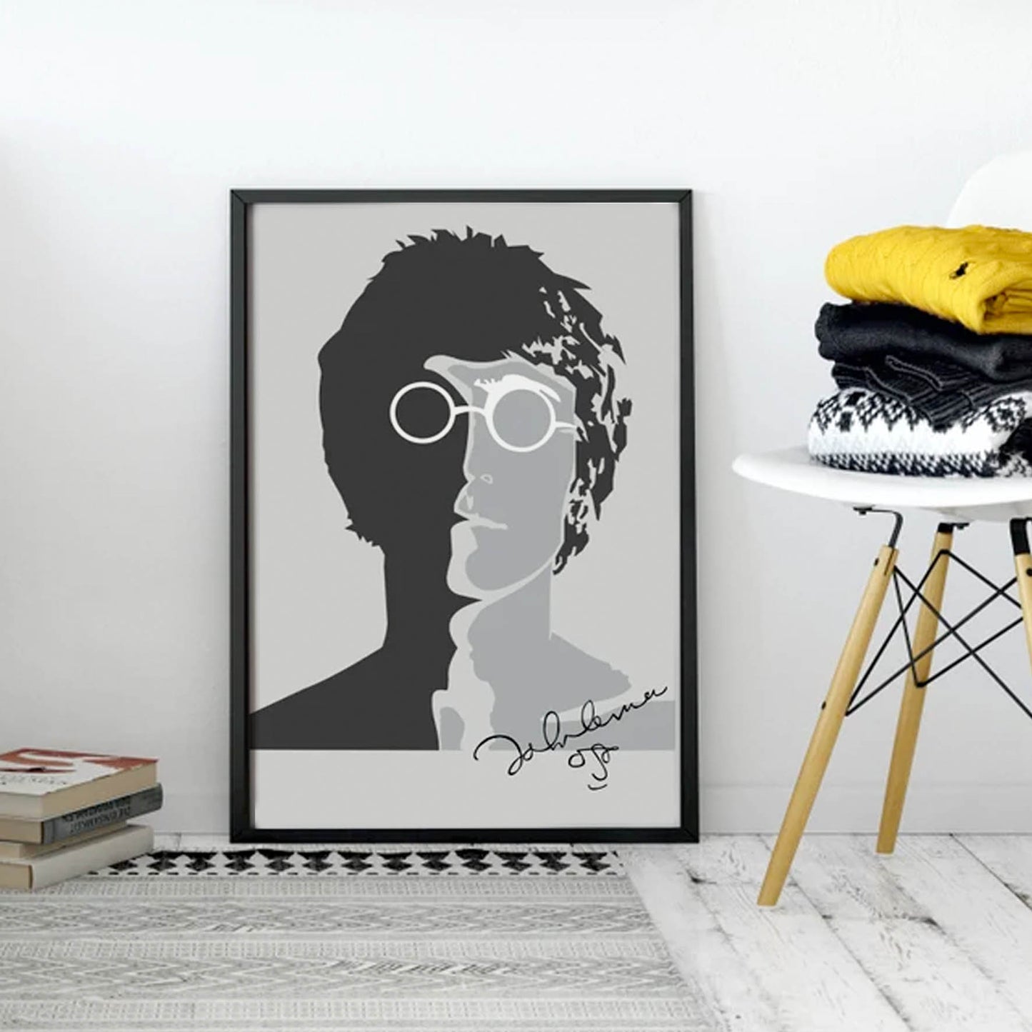 John Lennon silueta, firma 132