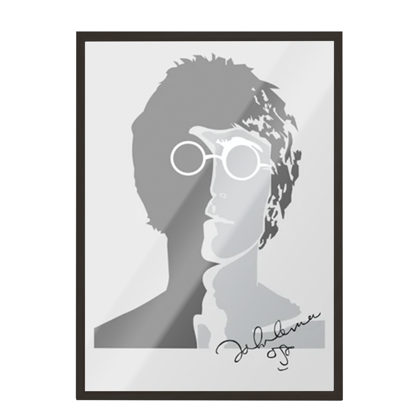 John Lennon silueta, firma 132