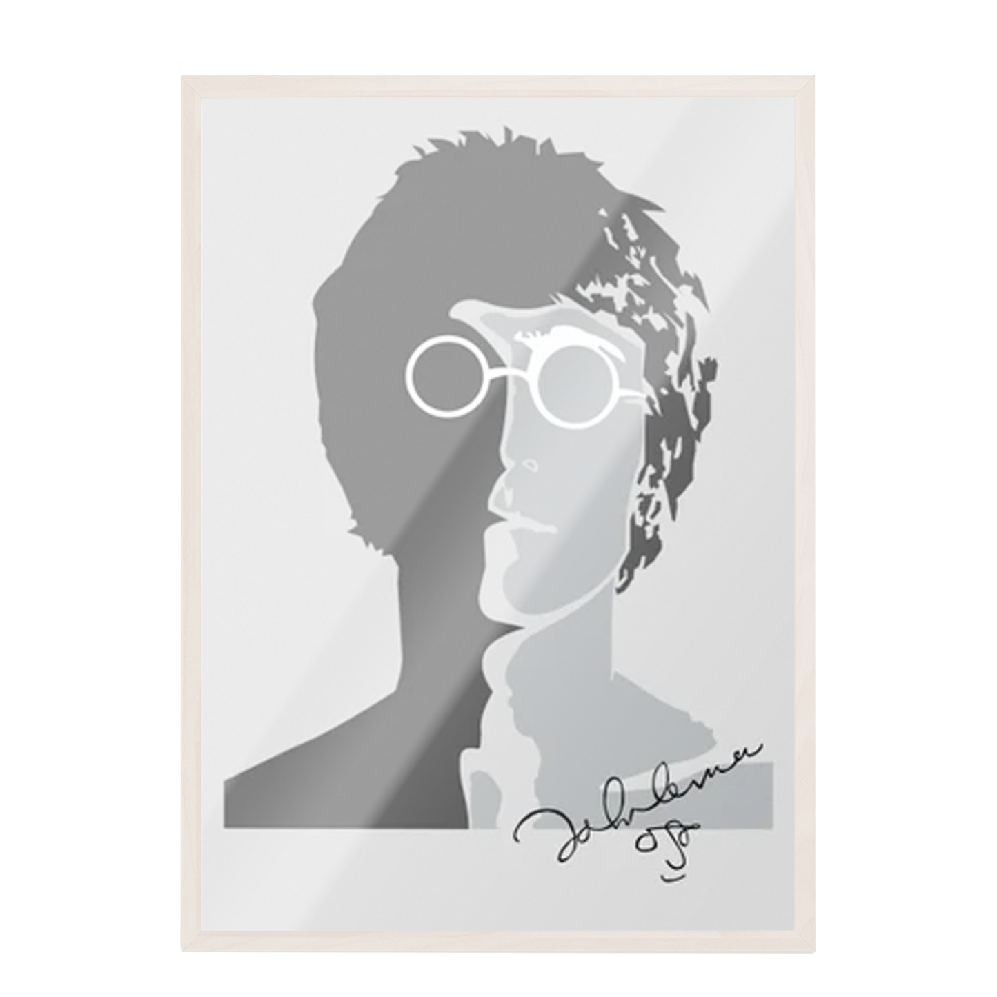 John Lennon silueta, firma 132