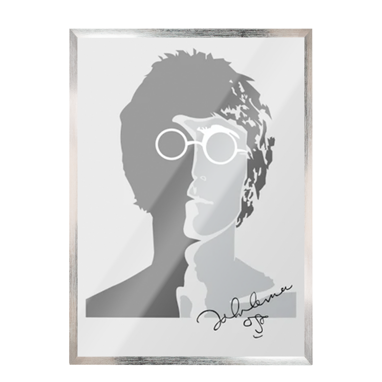 John Lennon silueta, firma 132
