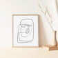 Abstracto Line Art rostro 13