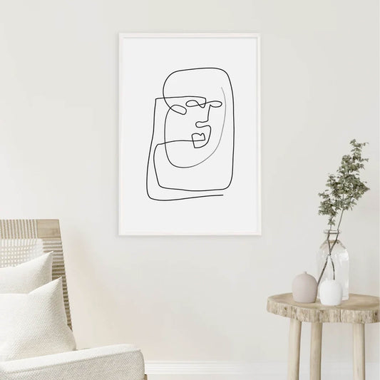 Abstracto Line Art rostro 13