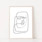 Abstracto Line Art rostro 13