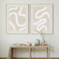 Conjunto de 2 set abstracto minimalista moderno 15-16