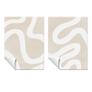 Conjunto de 2 set abstracto minimalista moderno 15-16