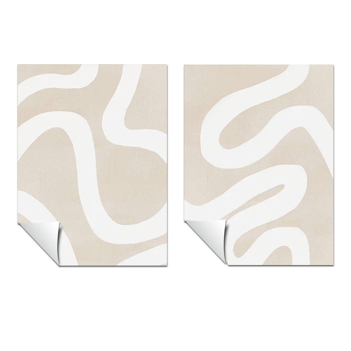Conjunto de 2 set abstracto minimalista moderno 15-16