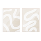 Conjunto de 2 set abstracto minimalista moderno 15-16