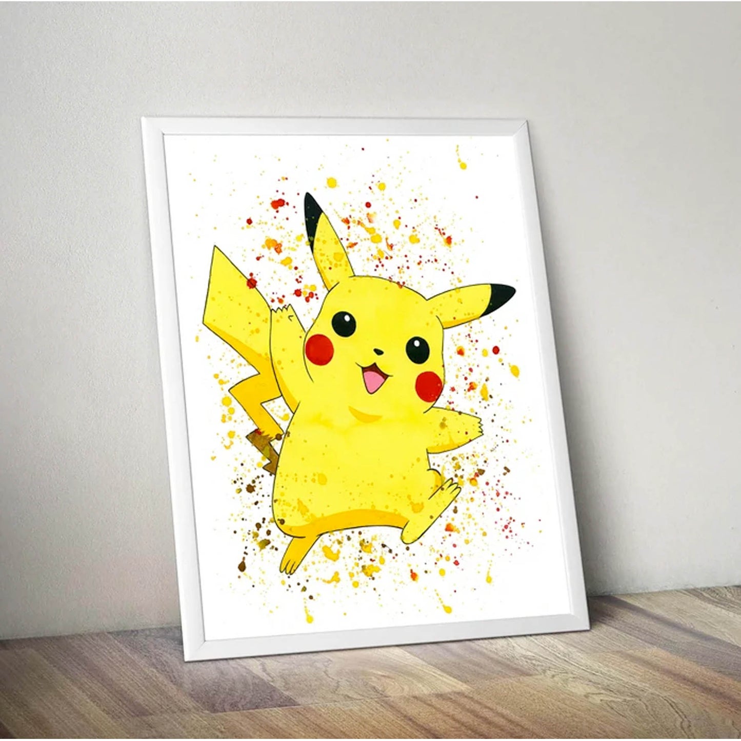 Pokemon arte de acuarela Pikachu 166
