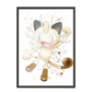 Pokemon arte de acuarela Meowth 167