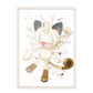 Pokemon arte de acuarela Meowth 167