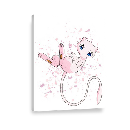 Pokemon arte de acuarela Mew 168