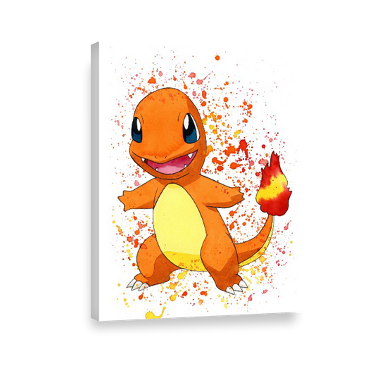 Pokemon arte de acuarela Charmander 170