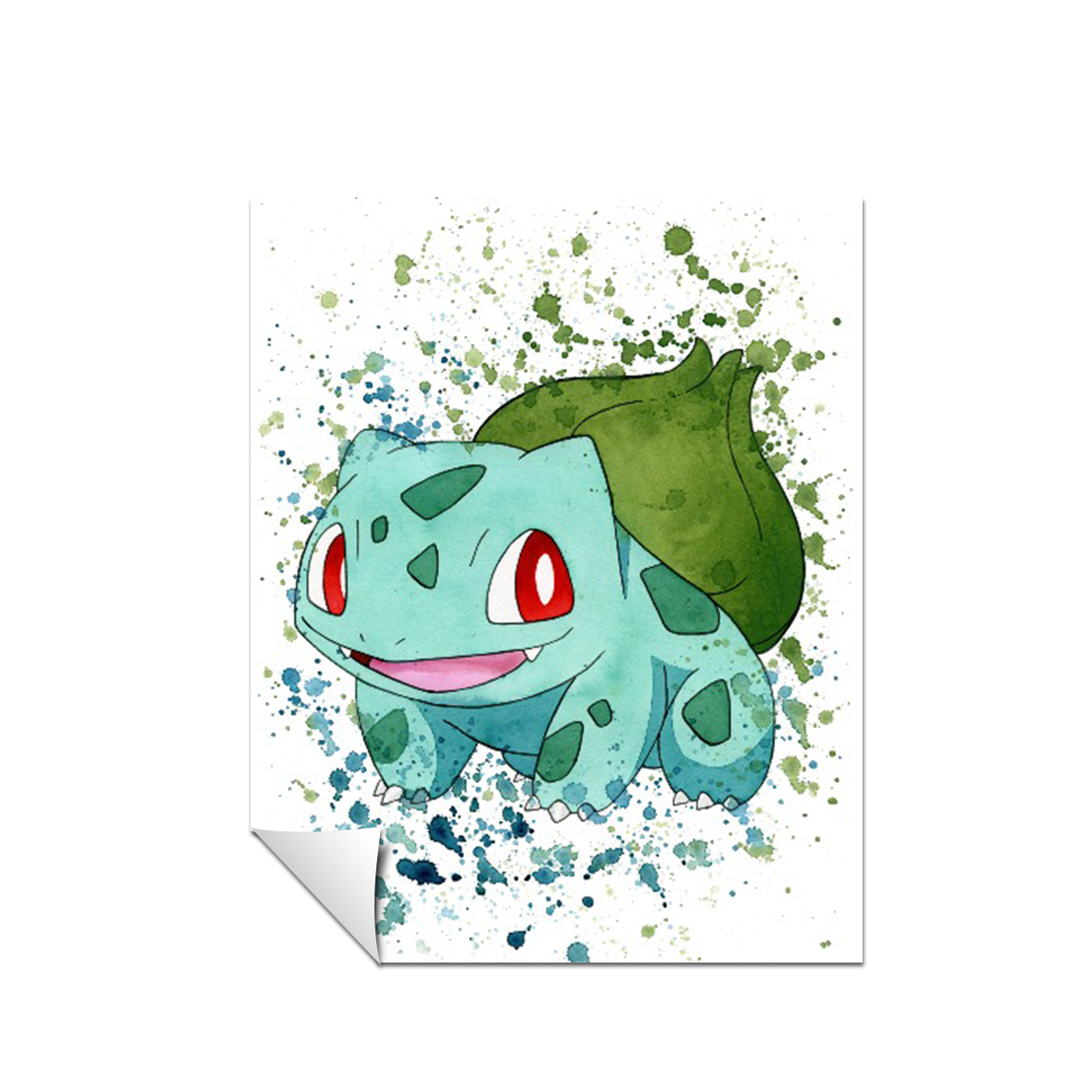 Pokemon arte de acuarela Bulbasaur 171