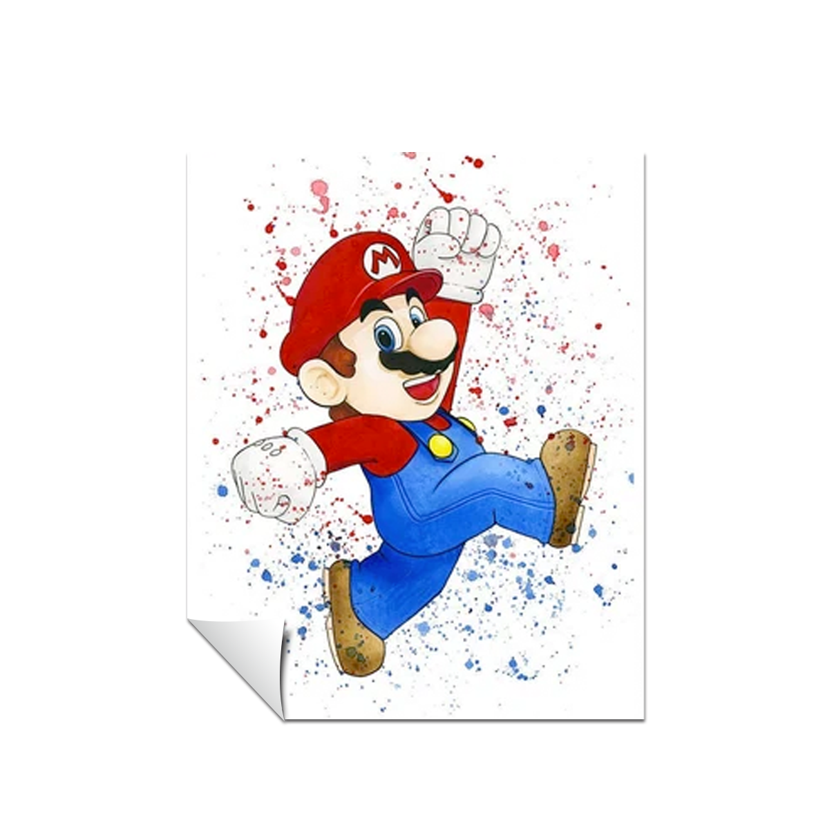 Super Mario Acuarela Mario 174