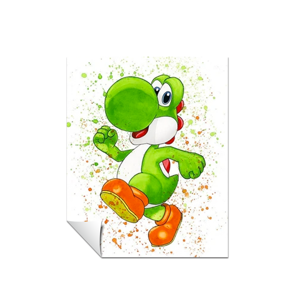Super Mario Acuarela Yoshi 175