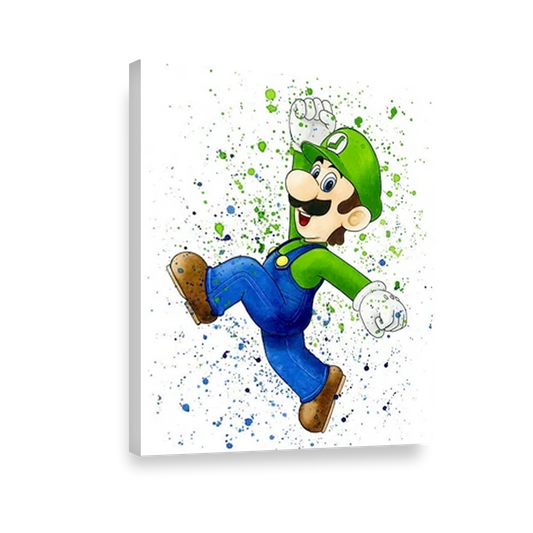 Super Mario Luigi Acuarela 176