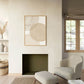 Decoración Boho, Arte Beige, Impresión abstracta 17